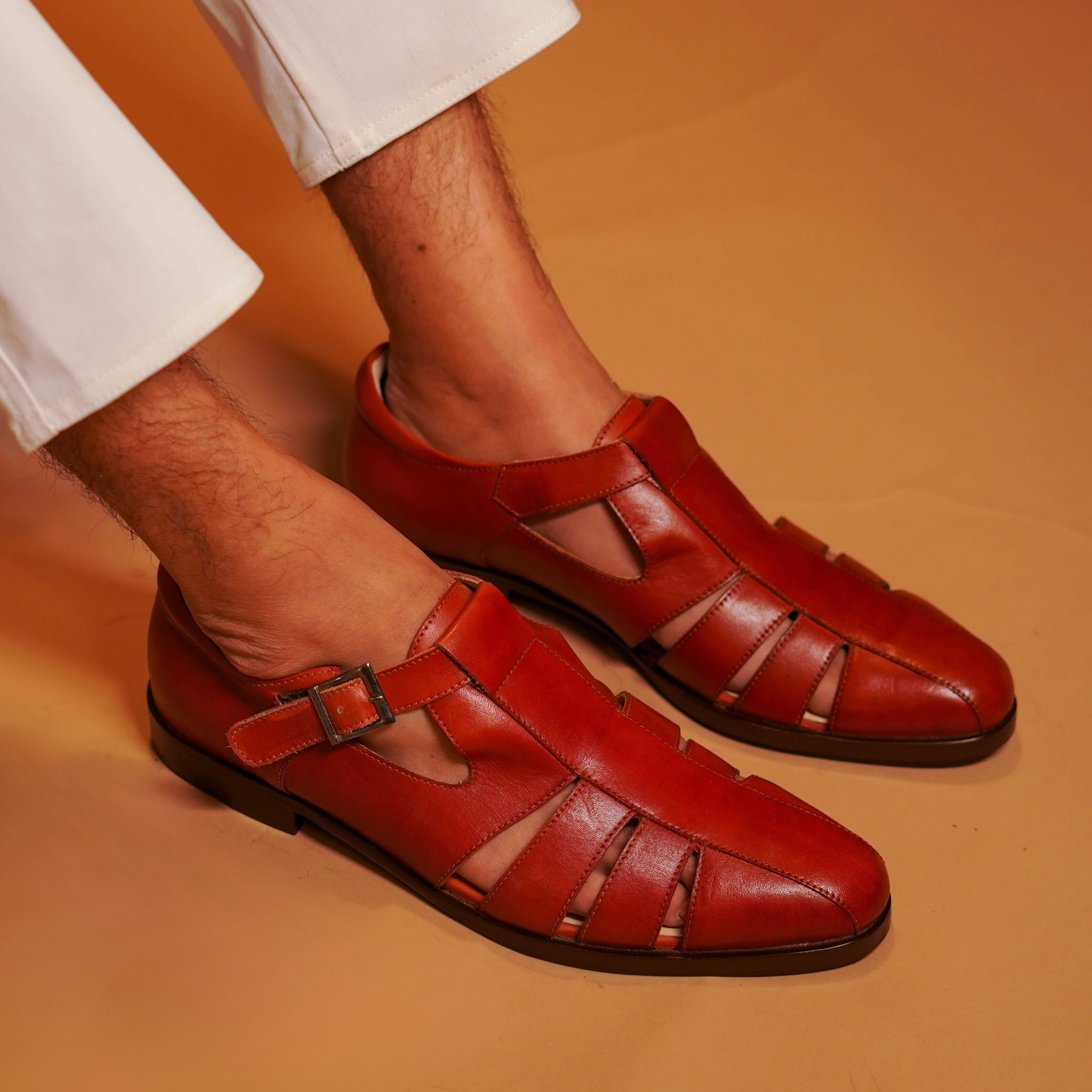 Pesha Caro Tanino | Peshawari Insprired leather Shoe